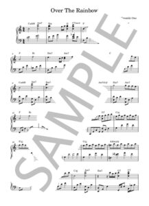 Over The Rainbow / 虹の彼方に【ピアノソロ楽譜 piano solo sheet music】キース・ジャレット Keith Jarrett