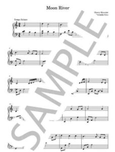 ムーンリバー / Moon River【ピアノソロ楽譜】ティファニーで朝食を（Breakfast at Tiffany's）