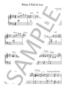 When I Fall in Love(恋に落ちた時)【ピアノソロ楽譜】Victor Young(ヴィクター・ヤング)